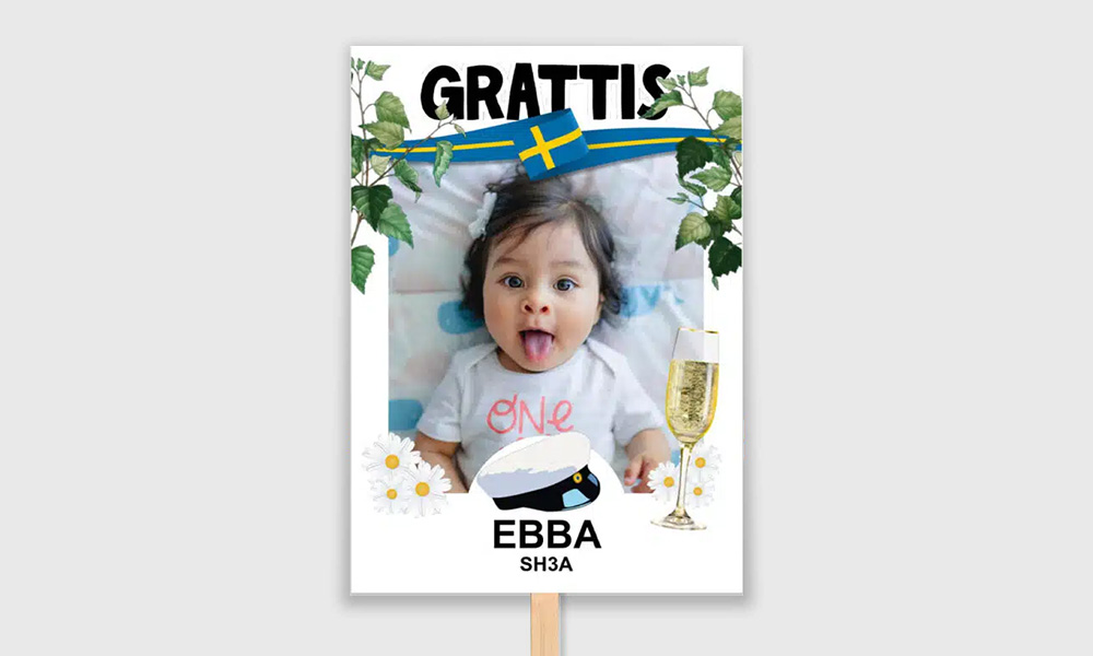 björklöv studentskylt