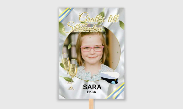 elegant studentskylt