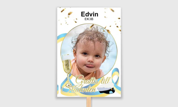 studentplakat med pinne