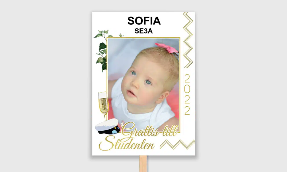 guld mönstrat plakat