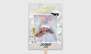silverglittrigt plakat