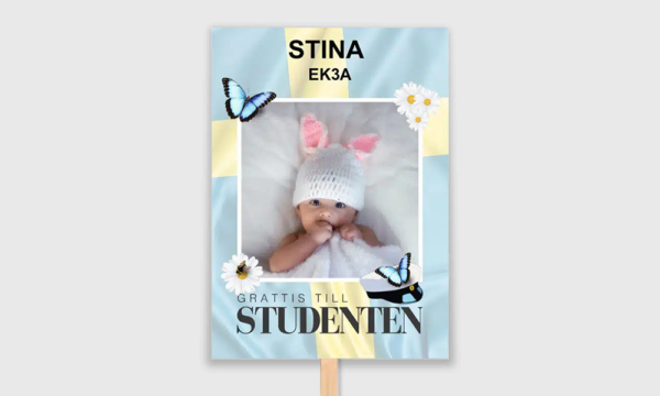 dubbelsidigt studentplakat