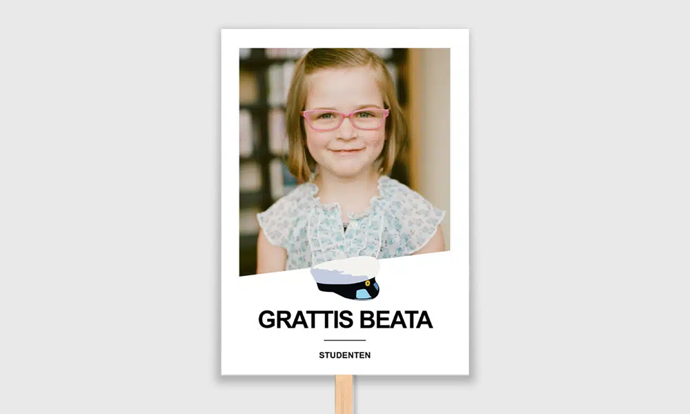 göra eget studentplakat