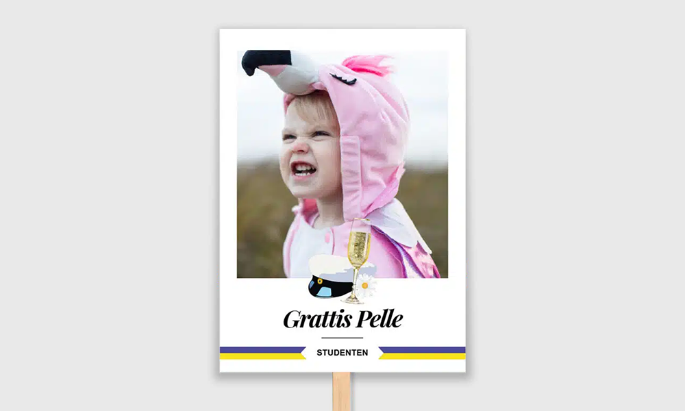 göra egen studentskylt