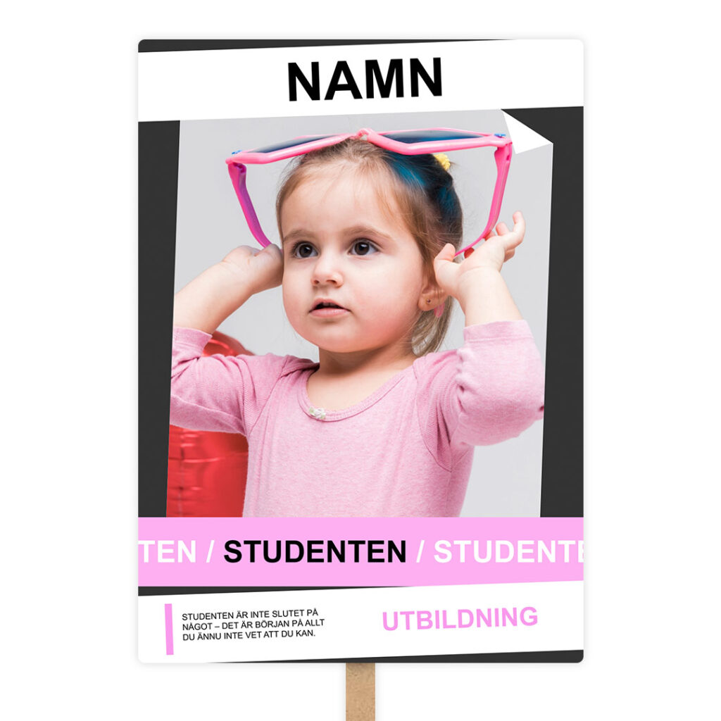 neon rosa plakat