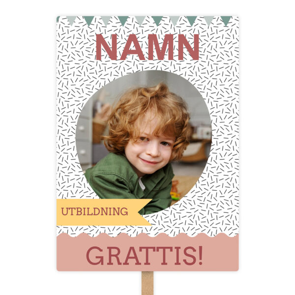 roligt student plakat