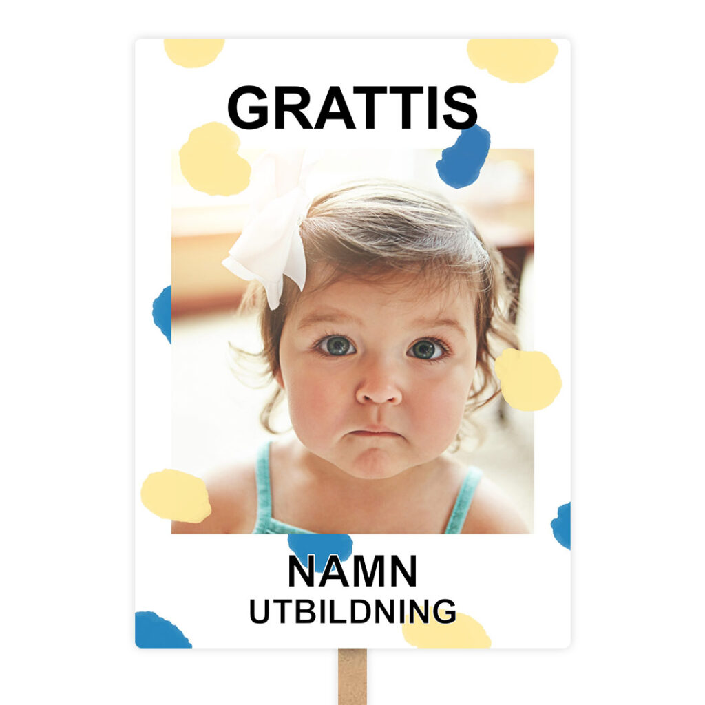 blågul plakat