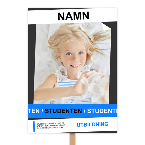 student plakat varning