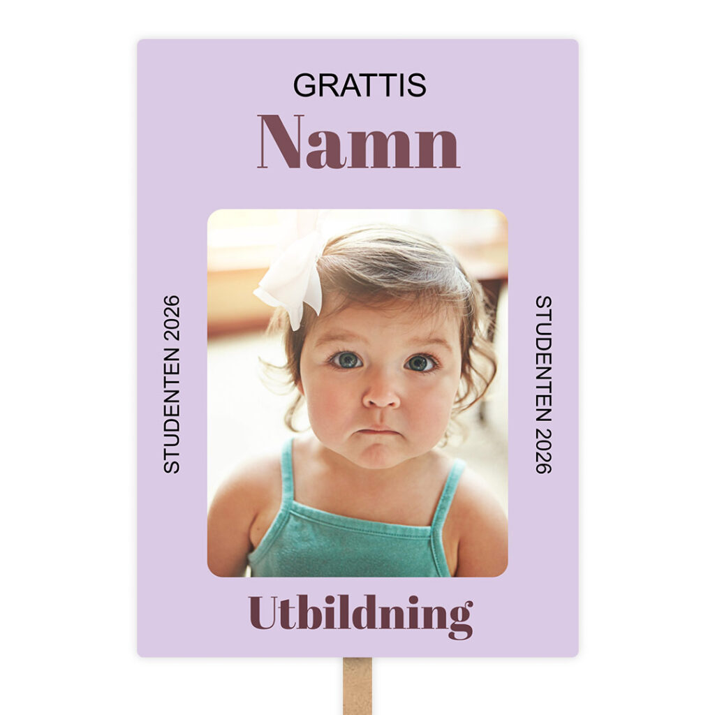 student plakat tjej