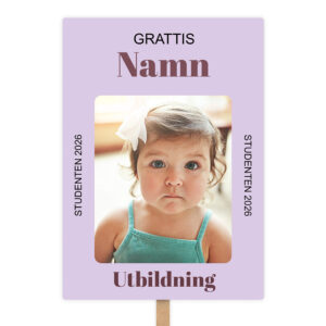 student plakat tjej