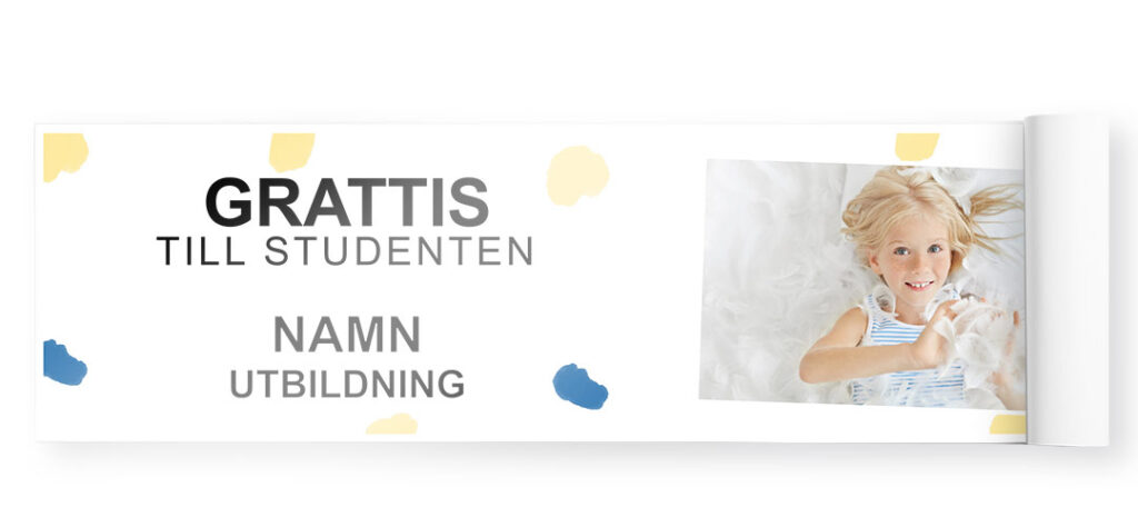 snygg banderoll studenten