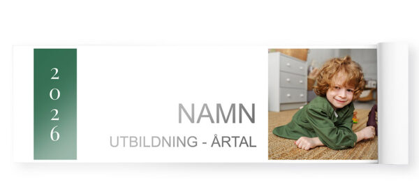 Student banderoll grön