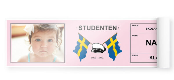 rosa studentbanderoll